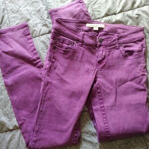 Forever 21 Purple Skinny Jeans Size 26